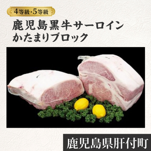 <4等級・5等級>鹿児島黒牛サーロイン かたまりブロック 15512 - 鹿児島県肝付町