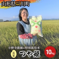 【玄米】小野寺農園の特別栽培米つや姫10kg