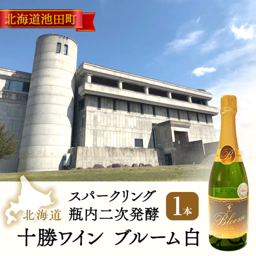 十勝ワイン ブルーム白1本 北海道スパークリング 瓶内二次発酵 1297924 - 北海道池田町