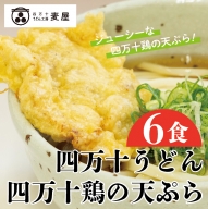 21-798．四万十うどんと四万十鶏の天ぷら６食セット