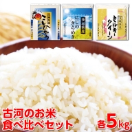 令和5年産 古河のお米食べ比べセット（15kg）_DP03 ◇