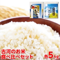 令和5年産 古河のお米食べ比べセット（コシヒカリ・にじのきらめき）計10kg_DP05