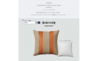 Combination Cushion Stripe ベージュ×キャメル＜SWOF＞【1426399】