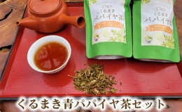 【ふるさと納税】No.163 くるまき青パパイヤ茶セット ／ 有機栽培 お茶 ティーバッグ 茶葉 山口県 特産品
