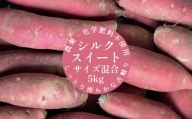 サツマイモ（シルクスイート）５kg　農薬化学肥料不使用（洗い）【L-83】