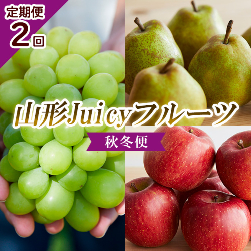 【定期便2回】山形 Juicyフルーツ 秋冬便 【令和8年産先行予約】FU23-925 1013060 - 山形県山形市