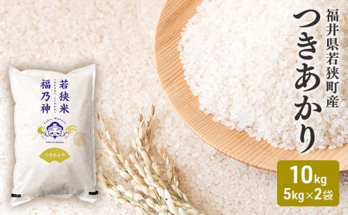 令和7年産 福井県若狭町 つきあかり （一等米） 10kg（神谷農園） 5kg×2袋 お米 ブランド米 銘柄米 ご飯 おにぎり お弁当 産地直送 和食 主食  1013537 - 福井県若狭町