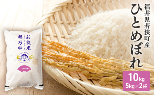 令和7年産 福井県若狭町 ひとめぼれ （一等米） 10kg（神谷農園） 5kg×2袋 お米 ブランド米 銘柄米 ご飯 おにぎり お弁当 産地直送 和食 主食  1013541 - 福井県若狭町