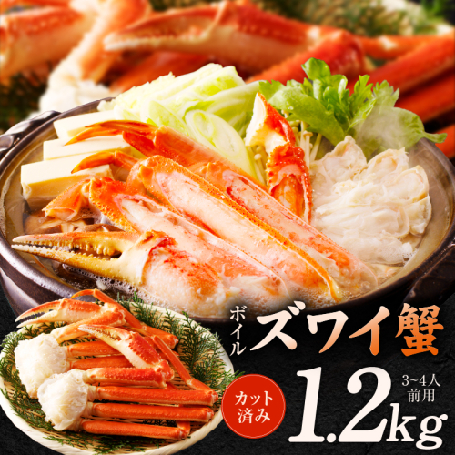 ボイルズワイ蟹 1.2kg カット済み（3-4人前） G1846 1014658 - 大阪府泉佐野市