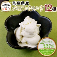 茨城県産メロンあいす 12個 アイス デザート めろん 贈り物 カップ 冷凍