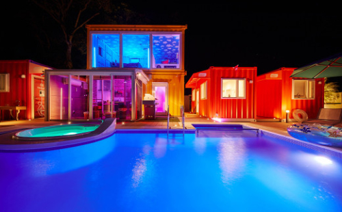 THE BOXY AWAJI（ザ ボクシー アワジ）1日1組限定 一棟貸切のプライベートヴィラ　宿泊券 淡路島 プール サウナ 1018709 - 兵庫県淡路市