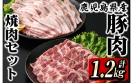 1875 鹿屋産 さかし豚 焼肉セット 計1.2kg［豚肩ロース肉600g、豚バラ肉600g］