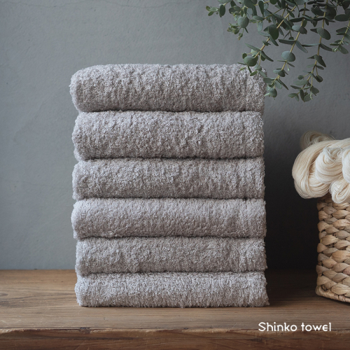 【TVで紹介！】おぅ！え～やん フェイスタオル（グレー）6枚【泉州タオル 国産 吸水 普段使い 無地 シンプル 日用品 家族 ファミリー】 G2691 1025248 - 大阪府泉佐野市