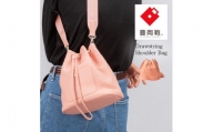 豊岡鞄　ドローストリングショルダー　CITG-021　ピンク