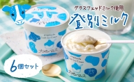 濃厚グラスフェッド ミルクアイスクリーム（120ml×6個）『大地のアイス モウっと登別ミルクセット』（lb10-01）