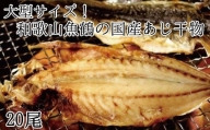 大型サイズ！和歌山魚鶴の国産あじ干物20尾/干物 アジ 国産 冷凍