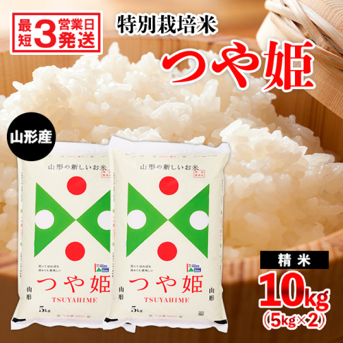 特別栽培米】令和5年産米☆最短3営業日発送☆山形産 つや姫 10kg(5kg×2