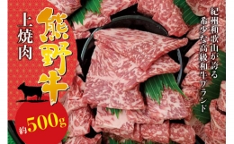 【ふるさと納税】焼肉 牛肉 希少和牛 上焼肉 約500g ＜冷蔵＞/