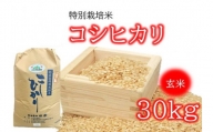 【3-150】コシヒカリ（特別栽培米）玄米 30㎏