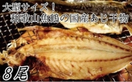 和歌山魚鶴の国産あじ干物8尾 / 干物 アジ 国産 冷凍 おかず