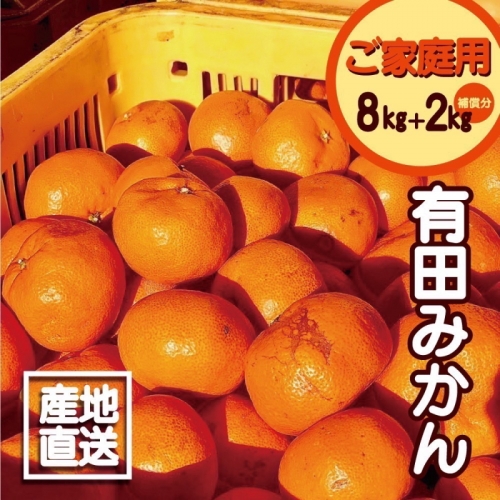 【訳あり】2S~3Lサイズおまかせ!有田みかん 8kg+2kg保証分 計10kg 【11月から12月下旬までに順次発送致します。】 1037897 - 和歌山県新宮市