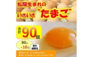 【1.2-9】【卵】松阪うまれのいきいきたまご（90個入り（割れ補償含む））