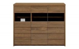 【ふるさと納税】無垢リビング家具コリーナ(サイドボード・リビングボード)120cm【6色】