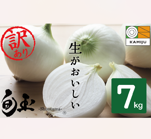 訳あり 新玉ねぎ 生がおいしい 神重農産のブランド玉ねぎ「旬玉」7kg ブランド玉ねぎ 玉ねぎ 国産 愛知県産 野菜 やさい 農家直送 畑直送 旬 期間限定 たまねぎ 先行予約 旬 特産 高評価 高リピート 人気 H105-150 104135 - 愛知県碧南市
