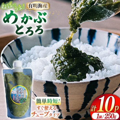 AE298有明海産 無添加めかぶとろろ（250g×10パック） 104158 - 長崎県島原市