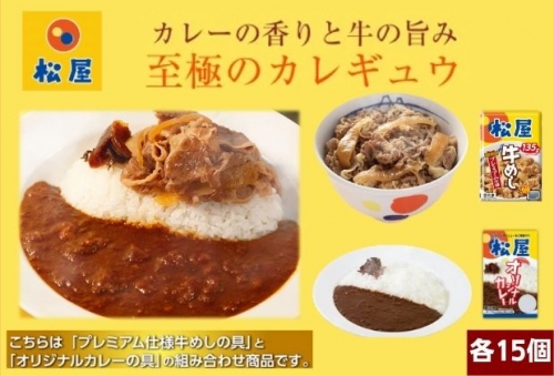 松屋 カレー 牛めし 30個 セット 冷凍 牛丼 カレー 104431 - 埼玉県嵐山町