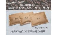 【早苗】焙煎珈琲豆（★6か月定期便★　毎月違ったスペシャルティコーヒーコース　計6種）豆
