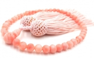 ピンク珊瑚念珠数珠（fju-105）