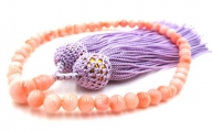 ピンク珊瑚念珠数珠（fju-104）