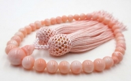 ピンク珊瑚念珠数珠（fju-107）