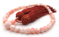 ピンク珊瑚念珠数珠（fju-106）