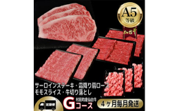 毎月発送の定期便です。【A5等級仙台牛を毎月合計4回定期便でご自宅へ】4ヶ月に分けて、サーロインステーキ、霜降り肩ロース、切り落とし、モモスライスをお届けします。最高等級の黒毛和牛で贅沢な食卓を!お肉