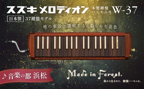 スズキメロディオン 木製鍵盤ハーモニカ W-37  1054353 - 静岡県浜松市