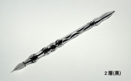 【ガラスペン】カネモオリジナル 軸径10mm (カラー：２層(黒))