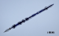 【ガラスペン】カネモオリジナル 軸径11mm (カラー：２層(紺))