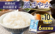 【６回定期便】東御市産の特別栽培米「風さやか」約10㎏