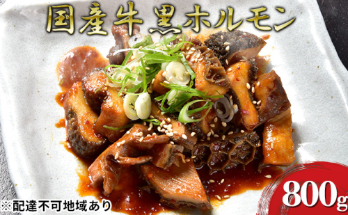 ほるもんじいぃの国産牛黒ホルモン(10袋) 肉の加工品  10569 - 熊本県錦町