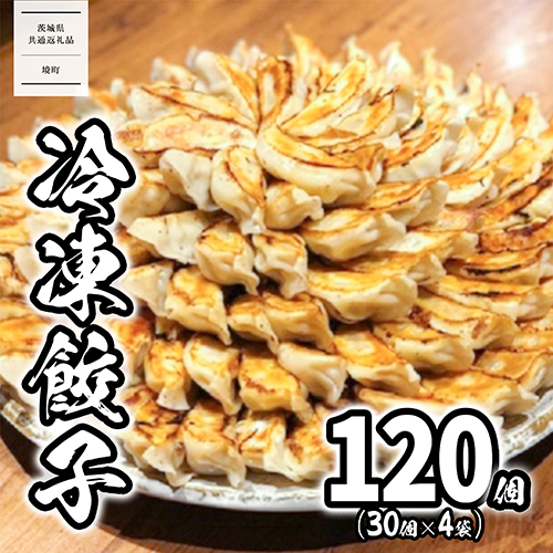 【茨城共通返礼品】<2026年3月発送> ローズポーク使用 道の駅さかい 特製冷凍餃子 120個 国産 にんにく ぎょうざ 餃子 ギョーザ 小分け 冷凍餃子 冷凍ギョーザ K1497 105833 - 茨城県境町