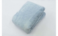 【ブルー】シール織 綿ボアBOX(ベッド用）シーツ 松岡織物株式会社