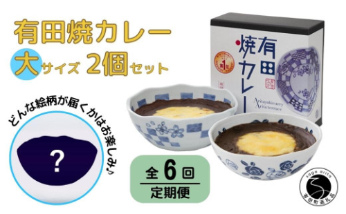【6回定期便】有田焼カレー(大)【器いろいろ】2個セット JR九州駅弁グランプリ テレビ番組全国駅弁ランキング1位 F90-1 1058700 - 佐賀県有田町