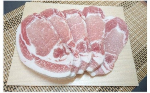 K1438 茨城県産豚肉ロース厚切り　1.0kg（5枚×2袋） 106012 - 茨城県境町
