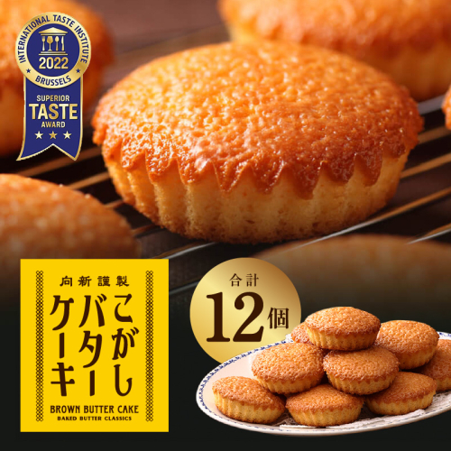 【明治25年創業】純度115％ 特製こがしバターケーキ 12個【スイーツ 洋菓子 工場直販 個包装 小分け おためし 泉州名産】 099H3845 106574 - 大阪府泉佐野市