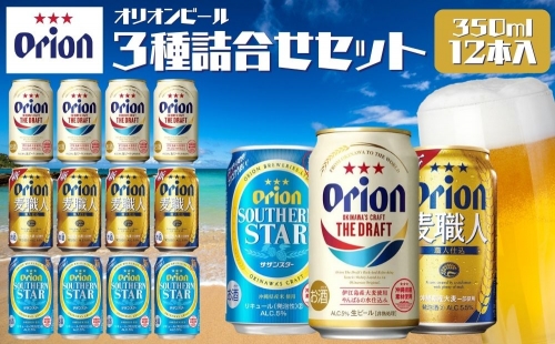 オリオンビール　3種類詰め合わせセット 1066231 - 沖縄県うるま市