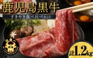 鹿児島黒牛すきやき食べ比べセット （E-1301)
