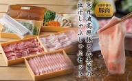 京丹波高原豚 九条 葱 出汁 しゃぶしゃぶ セット 鍋 野菜付き 食べ比べ ロース バラ