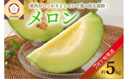 緑肉メロン・デリシィ・貴味他（約5kg）4個〜6個入り寒暖差のある津軽ではりんごは特に有名ですが美味しいメロンもあります。ネット系で緑の果肉のメロンは香りも良く、肉厚でまろやかな甘さが特徴です。地元で